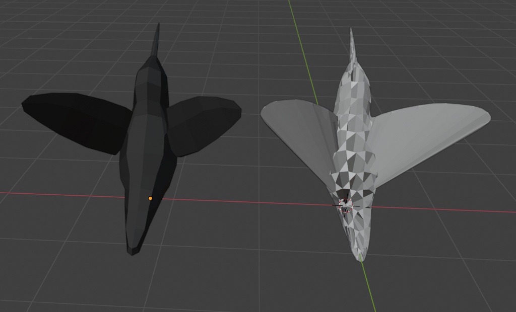 Figure 6: Results before handling meshes with faces with greater than 3 vertices.