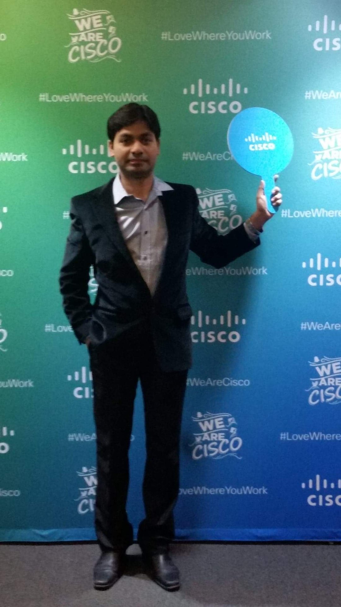 Akram Sheriff at the Cisco IEC2 Global Intrapreneurship Contest Pitch Day, Cisco Building 10, San Jose, May 1, 2017