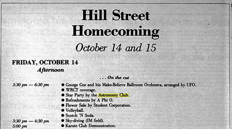 Hill Street Homecoming.