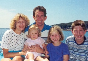 Christel family by the ocean in Acadia National Park