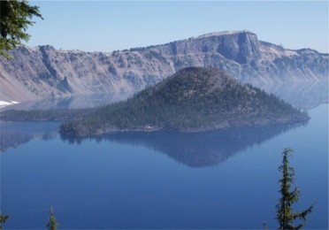 Wizard Island in Crater Lake