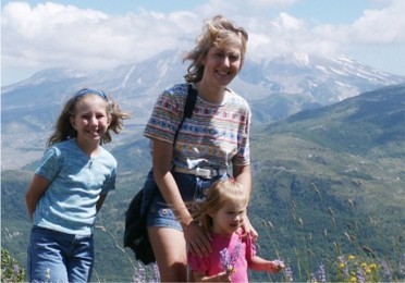 A bit windy but in the 80s amidst wildflowers in front of Mount St. Helens