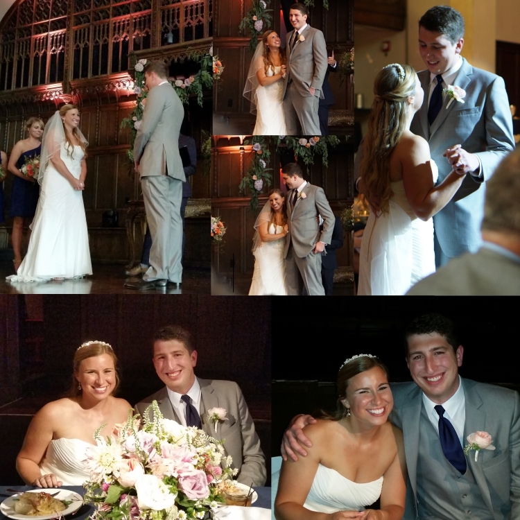 Photo collage of Mike Christel's son and daughter-in-law, 2015