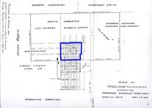 1896 proposed annexation map, annotated