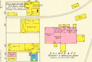 Salmon foundry on Sanborn map, 1912