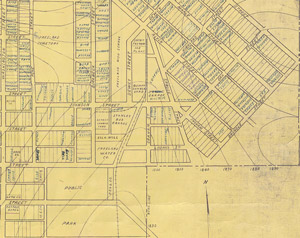 1939 Freeland map, annotated