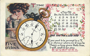 William A. Bachman, jeweler and optician, 1910 ad calendar