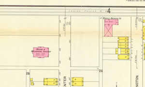 1912 Sanborm map detail