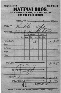 Beer bill