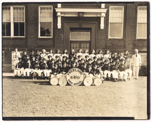 FHS band, group photo, 1941 or 1942