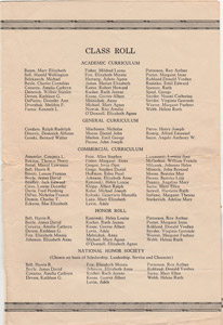 FHS class of 1936 Commencement program