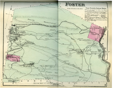 1873 map of Foster Township