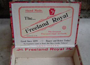 Freeland Royals cigarbox