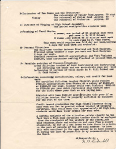 Harold Domchick - FHS Band contract
