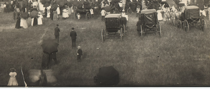 Ceremony at Freeland Cemetery, ca. 1890s