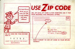 Introducing the new Zipcode system in Luzerne County, 1964