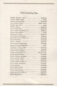 MMI 1950 Commencement program