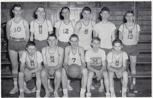MMI Junior Varsity Basketball team, 1952