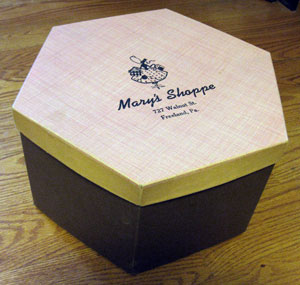 Mary's Shoppe hatbox