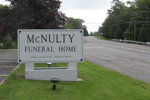 McNulty funeral home, Route 309