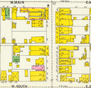 Nocchi's
                  corner, 1900