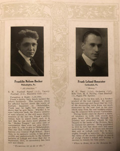 Franklin Becker yearbook photo