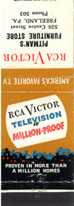 Pitman's matchbook ad