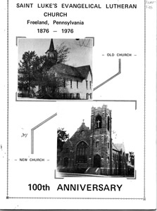 Cover of St. Lukes 1976 centennial booklet