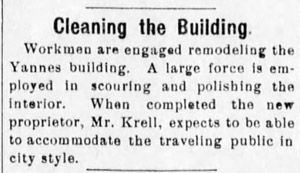 New owner for Yannes Opera House, 1901