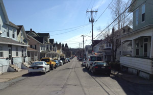 Walnut Street, looking east