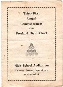 FHS Commencement 1932