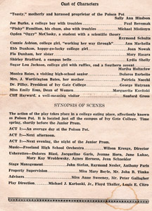 FHS class of 1951 class play program