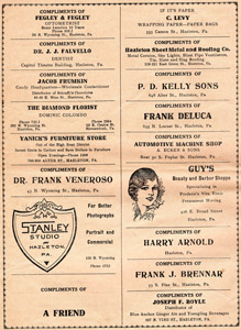 Freeland Police Dept. 1932 Annual Ball program booklet