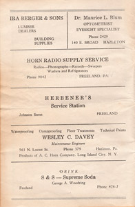 MMI 1946 school play program