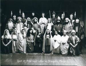 Cast of Freeland Lutheran Dramatic Players, 1930