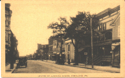 Centre and Front Streets, looking south