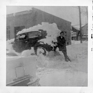 Toots Pollack's garage, February 1958