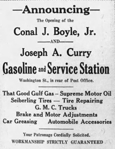 Boyle and Curry ad, 1928
