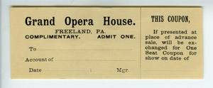 Bernard Gallagher's job at the Grand Opera House