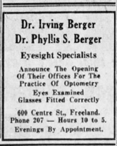 Berger and Berger, Optometrists