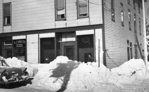 Remak bar and Sholtis insurance, 2 storefronts