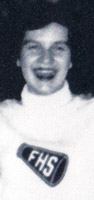 FHS cheerleader 1953-1954