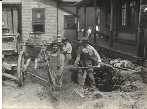 Men digging