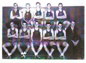 FHS J-V basketball team 1944-1945
