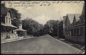 Park United Methodist Church, on Main Street next to the Public Park