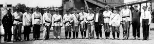 Edward E. Davis and co-workers at a local breaker