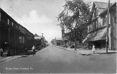 Walnut Street, looking west