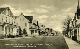 Washington Street near Carbon Street, looking north