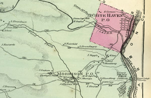 1873 map of White Haven area