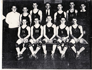 Unnamed, undated basketball team from Y photos